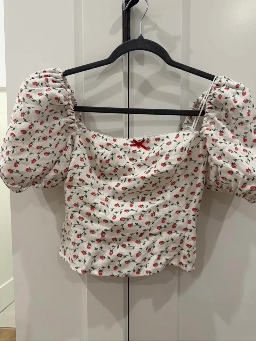 Reformation Marella Puff Sleeve Top